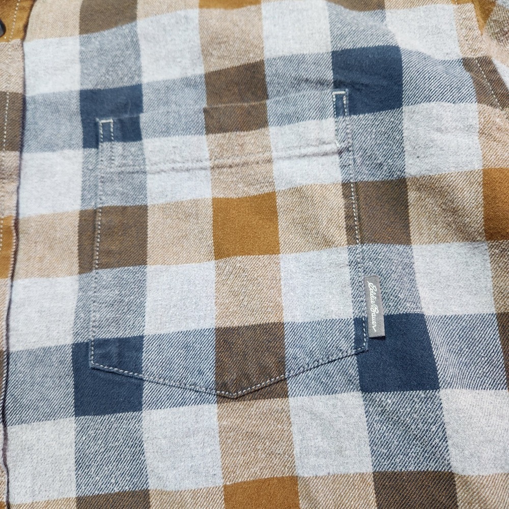 Eddie Bauer Classic Fit Plaid Flannel Button Down Shirt Mens Size 2XL - Picture 5 of 12